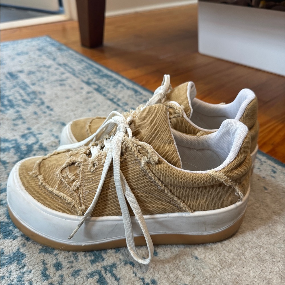 Urban Outfitters Tan Canvas Sneakers
